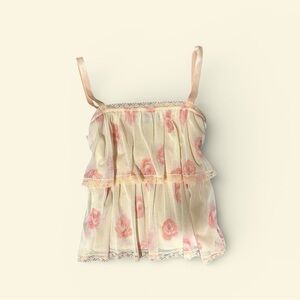 layered floral camisole